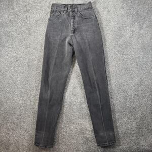 Vintage Big A Brand Jeans Womens 3/4 Gray High Rise Tapered 100% Cotton USA 90s
